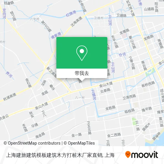 上海建旅建筑模板建筑木方打桩木厂家直销地图