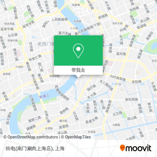 街电(南门涮肉上海店)地图