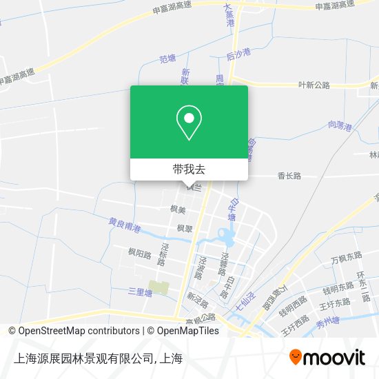 上海源展园林景观有限公司地图