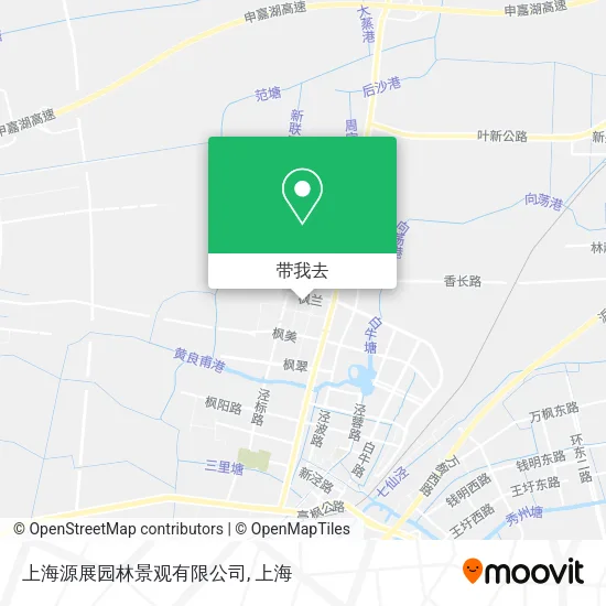 上海源展园林景观有限公司地图