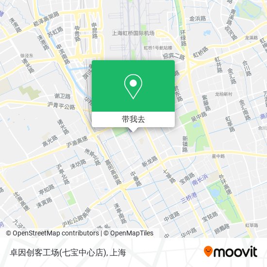 卓因创客工场(七宝中心店)地图