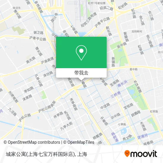 城家公寓(上海七宝万科国际店)地图