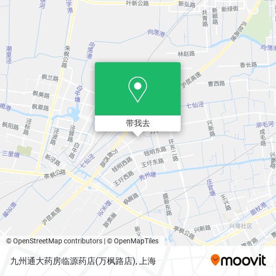 九州通大药房临源药店(万枫路店)地图