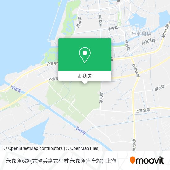 朱家角6路(龙潭浜路龙星村-朱家角汽车站)地图