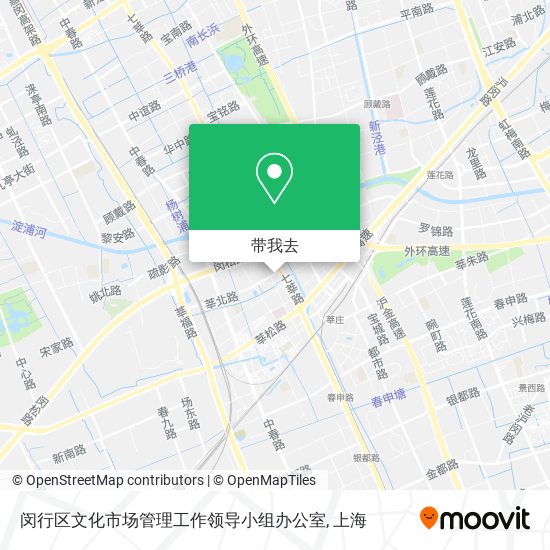 闵行区文化市场管理工作领导小组办公室地图
