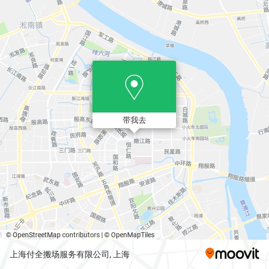 上海付全搬场服务有限公司地图