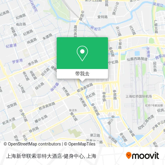 上海新华联索菲特大酒店-健身中心地图