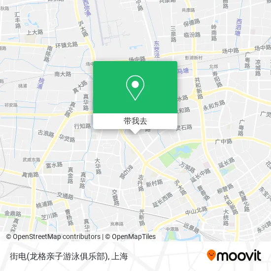 街电(龙格亲子游泳俱乐部)地图