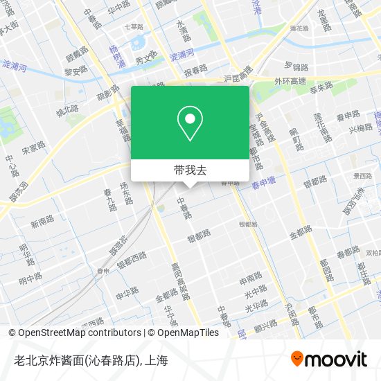 老北京炸酱面(沁春路店)地图
