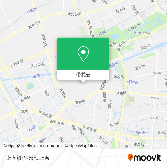 上海旗程物流地图