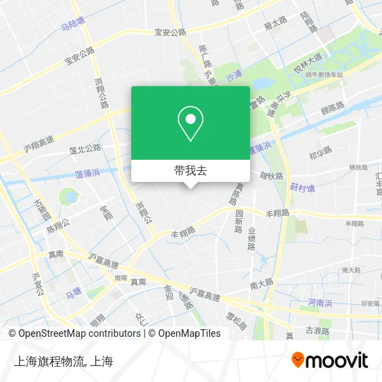 上海旗程物流地图