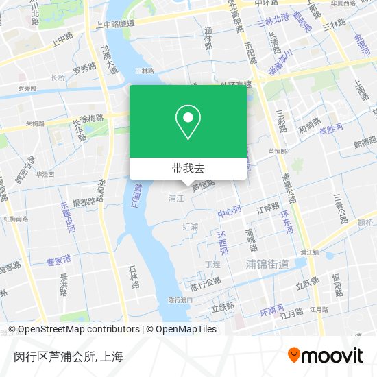 闵行区芦浦会所地图