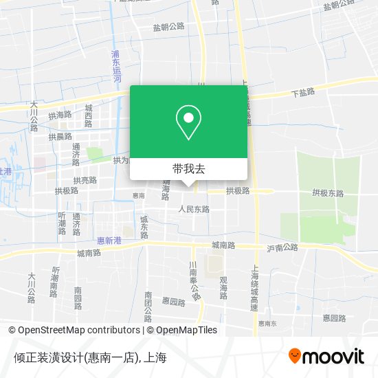 倾正装潢设计(惠南一店)地图