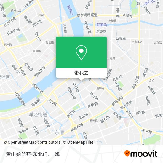 黄山始信苑-东北门地图