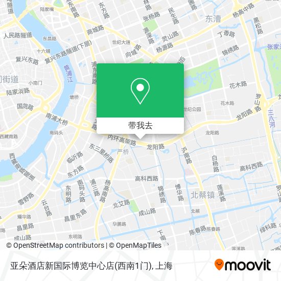 亚朵酒店新国际博览中心店(西南1门)地图