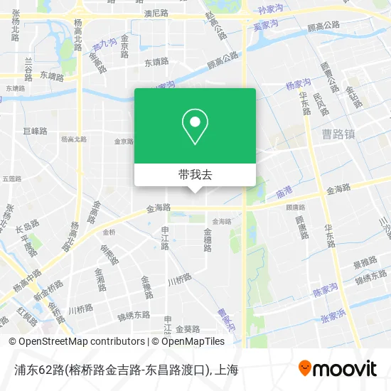 浦东62路(榕桥路金吉路-东昌路渡口)地图
