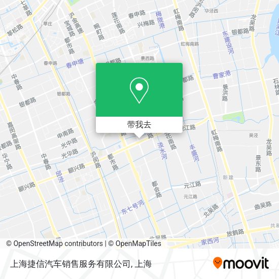 上海捷信汽车销售服务有限公司地图