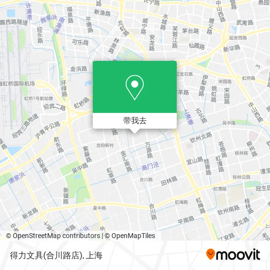 得力文具(合川路店)地图