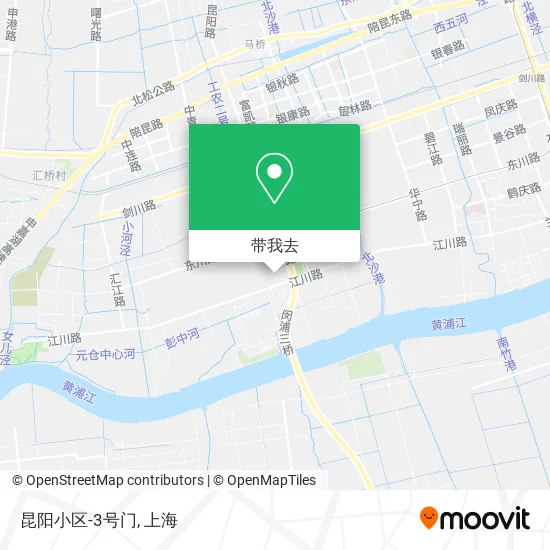 昆阳小区-3号门地图