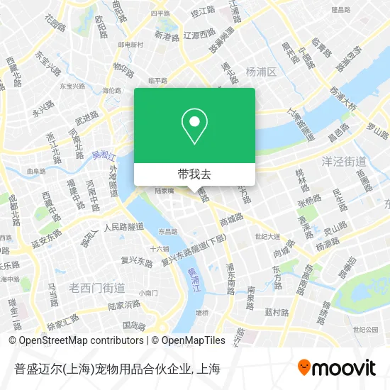 普盛迈尔(上海)宠物用品合伙企业地图
