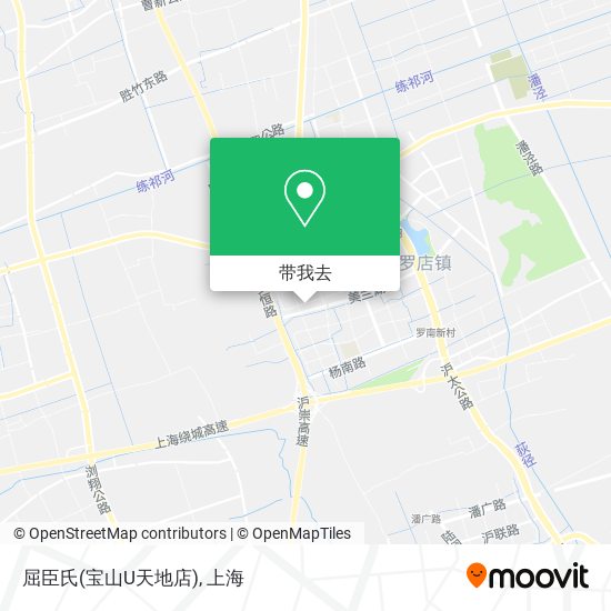 屈臣氏(宝山U天地店)地图