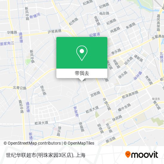 世纪华联超市(明珠家园3区店)地图