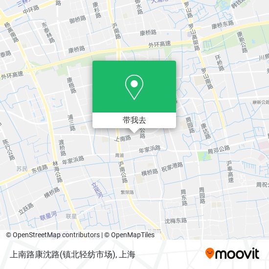 上南路康沈路(镇北轻纺市场)地图