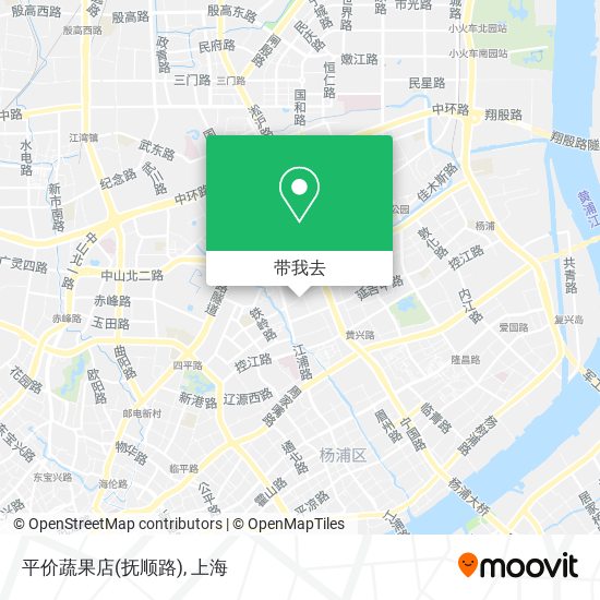 平价蔬果店(抚顺路)地图