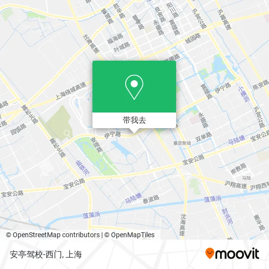 安亭驾校-西门地图