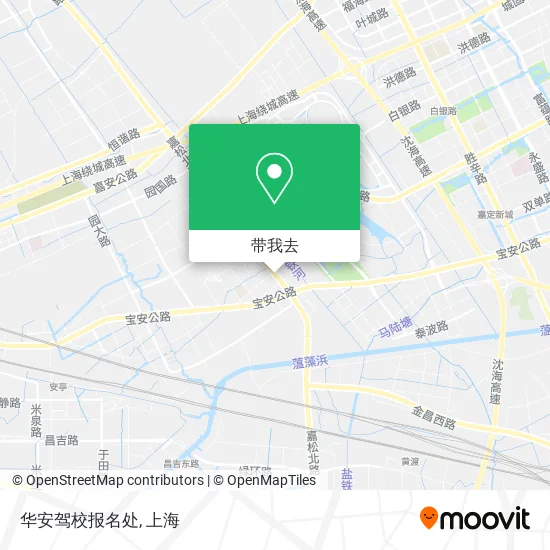 华安驾校报名处地图