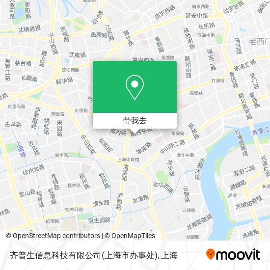 齐普生信息科技有限公司(上海市办事处)地图