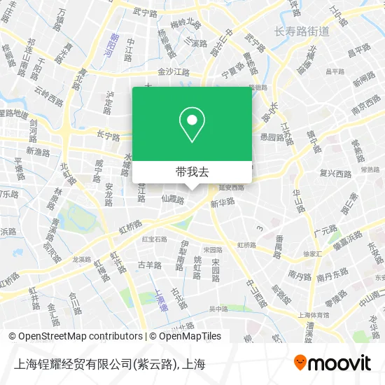上海锃耀经贸有限公司(紫云路)地图