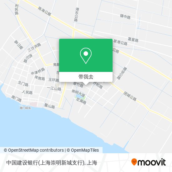中国建设银行(上海崇明新城支行)地图