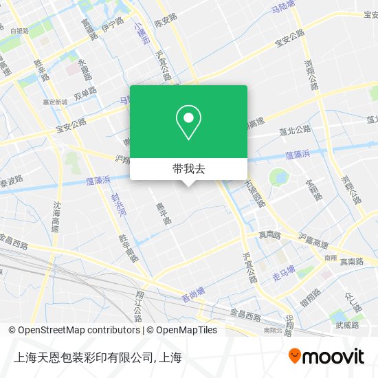 上海天恩包装彩印有限公司地图