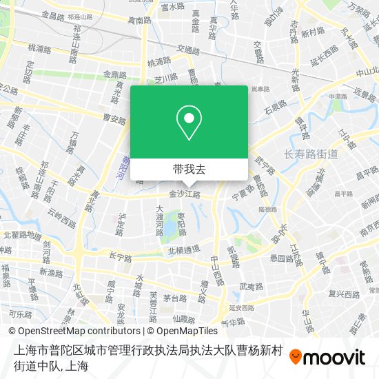 上海市普陀区城市管理行政执法局执法大队曹杨新村街道中队地图