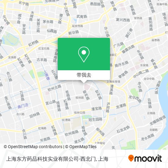 上海东方药品科技实业有限公司-西北门地图