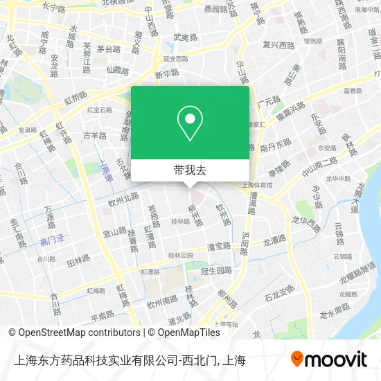 上海东方药品科技实业有限公司-西北门地图
