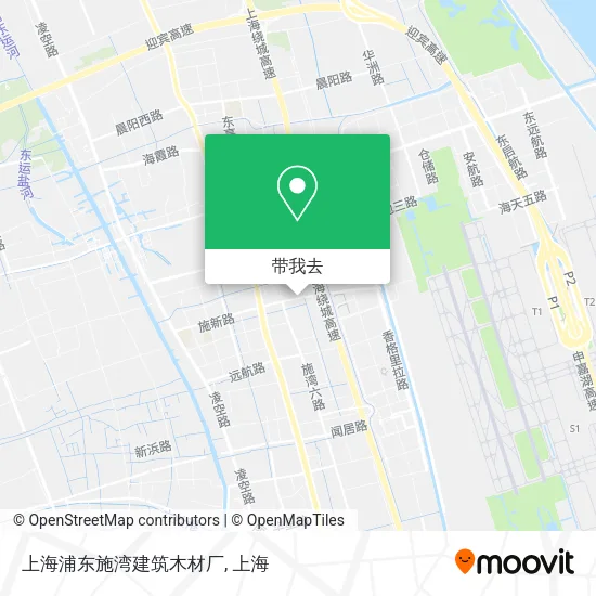 上海浦东施湾建筑木材厂地图