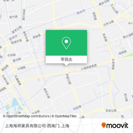 上海海祥家具有限公司-西南门地图