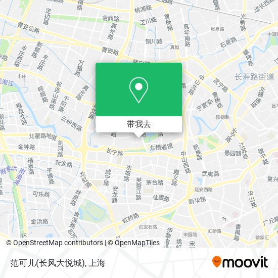 范可儿(长风大悦城)地图