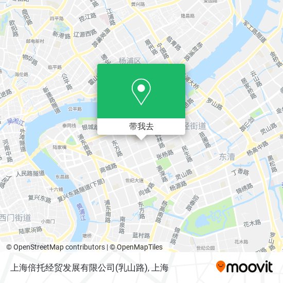 上海倍托经贸发展有限公司(乳山路)地图