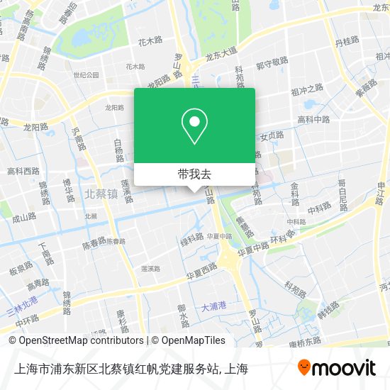 上海市浦东新区北蔡镇红帆党建服务站地图
