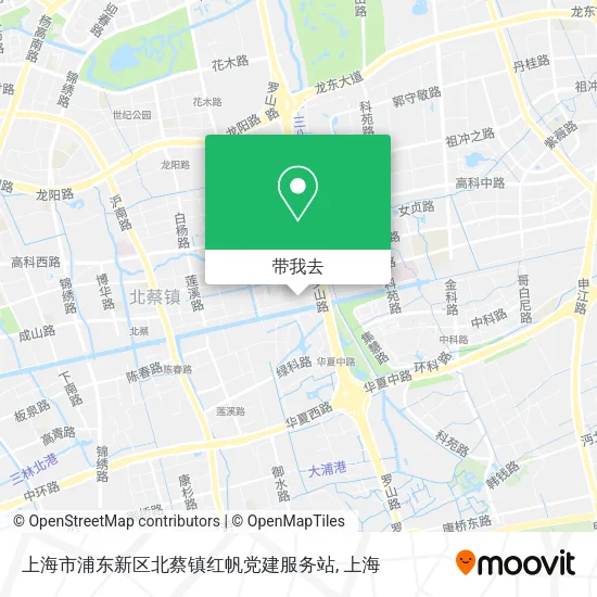 上海市浦东新区北蔡镇红帆党建服务站地图