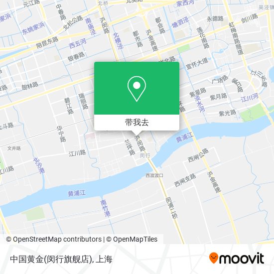 中国黄金(闵行旗舰店)地图