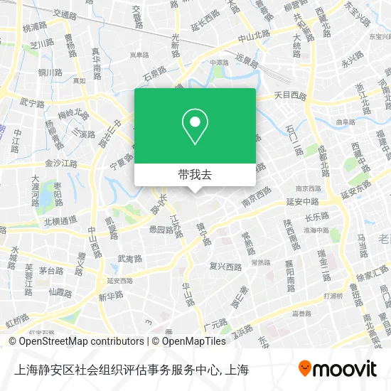 上海静安区社会组织评估事务服务中心地图