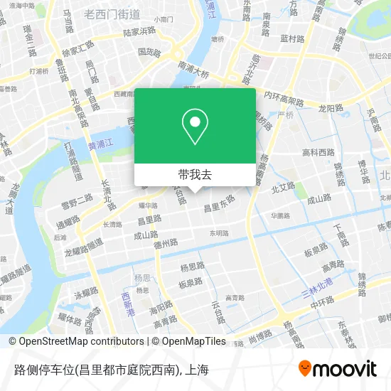 路侧停车位(昌里都市庭院西南)地图