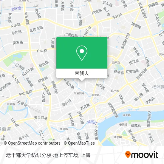 老干部大学纺织分校-地上停车场地图