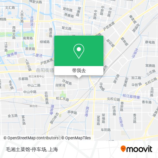 毛湘土菜馆-停车场地图