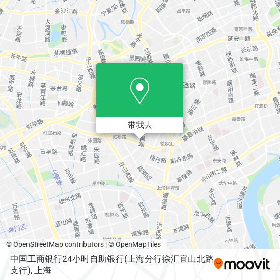 中国工商银行24小时自助银行(上海分行徐汇宜山北路支行)地图
