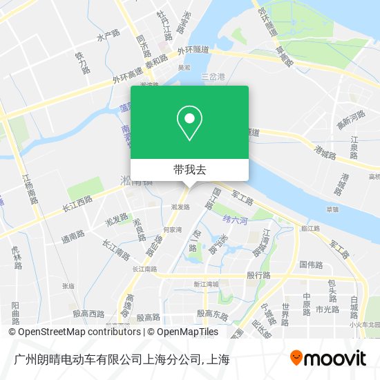 广州朗晴电动车有限公司上海分公司地图